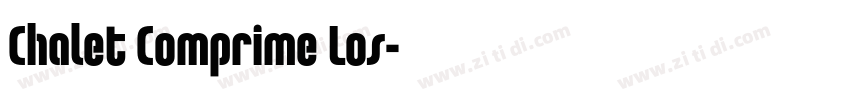 Chalet Comprime Los字体转换